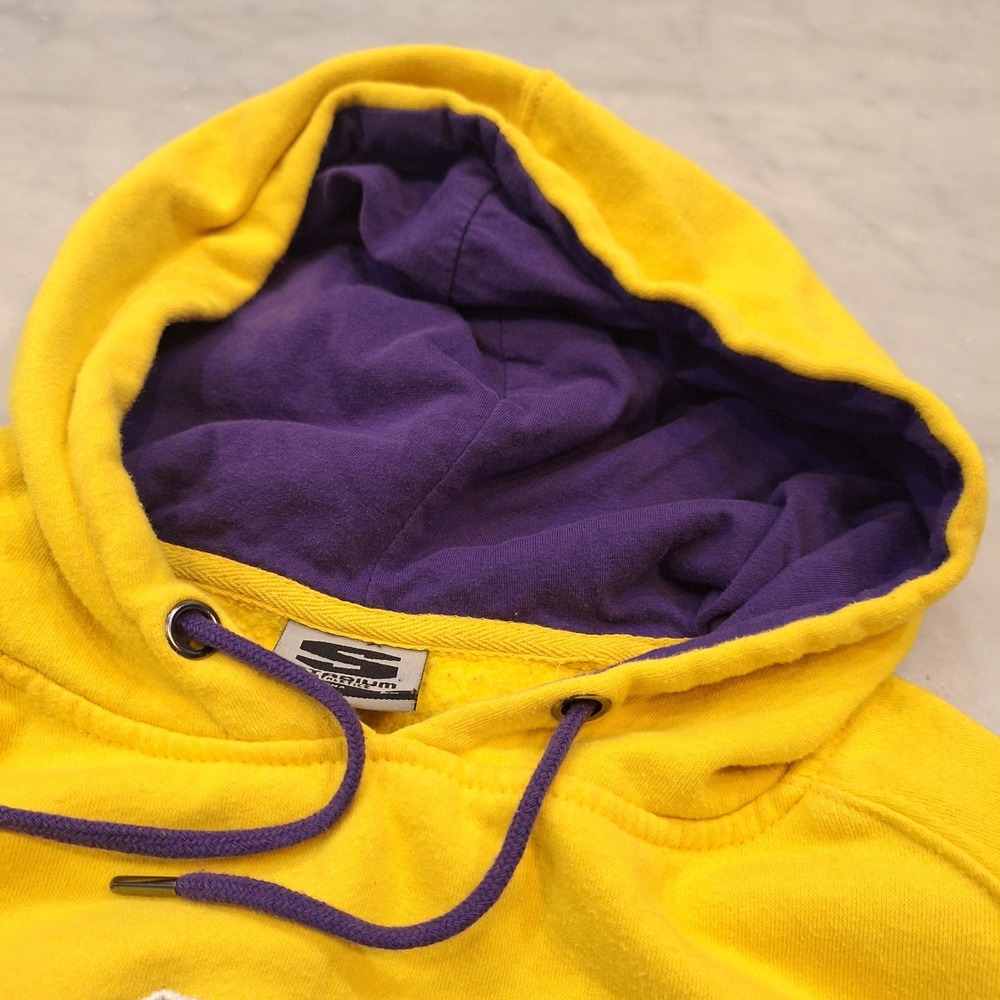 Stadium Athletics LSU Tigers Hoodie Mens Large Yellow Purple Embroidered NCAA - Picture 8 of 9
